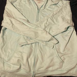 Hanes XXL hooded zip-up sweatshirt, very comfy!